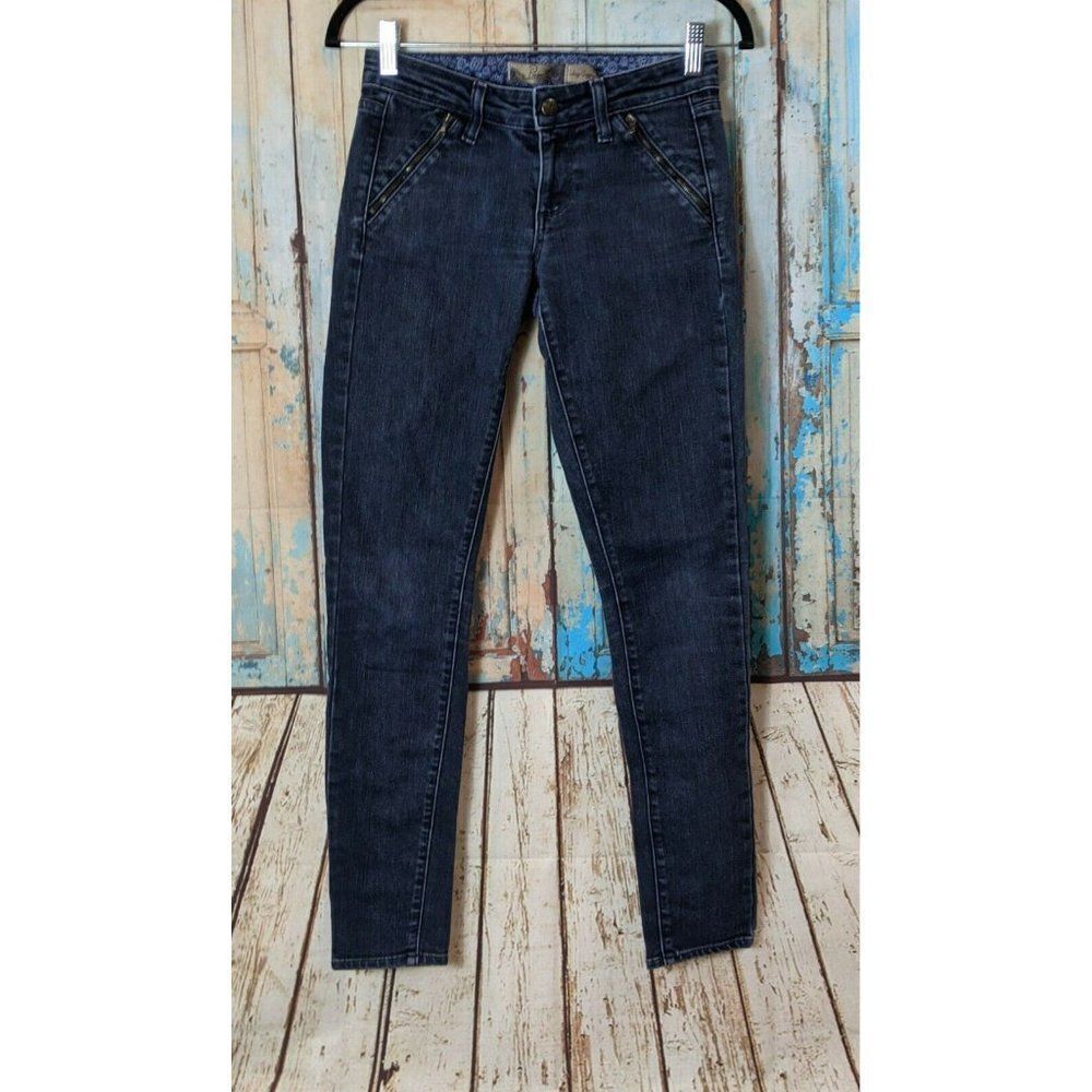 Paige Womens Size 25 Blue Low Rise Zipper Pockets Verdugo Jegging Skinny Jeans